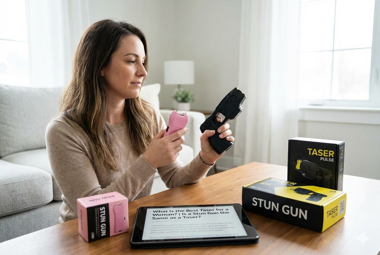 What Is the Best Taser for a Woman? | Is a Stun Gun the Same as a Taser?