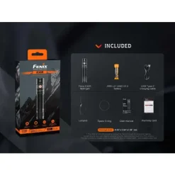Fenix E35R LED Flashlight (Glacier Blue)