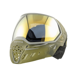 Empire EVS Goggle – Clear/Olive Ice w/ Gold Mirror Lens | Premium Paintball Vision