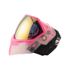 Empire EVS Goggle System – Crystal Clear/Pink with Gold Mirror Lens | Premium Paintball Vision