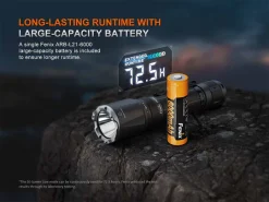 Fenix TK21R LED Flashlight (Black) – 3600 Lumens Rechargeable Tactical Torch