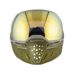 Empire EVS Goggle – Clear/Olive Ice w/ Gold Mirror Lens | Premium Paintball Vision
