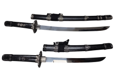 Sword Display Set with Stand 2Pcs HK3012-2 – FAS3-8 Dual Decorative Sword Set with Display Stand