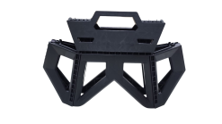FAS FOLDING STOOL TACTICAL LOOK BLACK - FAS9-14