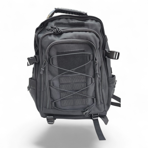 Ballistic Tactical Backpack 30L Black – Usb & Aux Port Everyday Carry Travel Backpack FAS9-16B