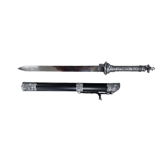 Dragon Katana Sword with Stand – FAS3-10 1Pcs Decorative Sword Black Sheath Grey Handle 46cm