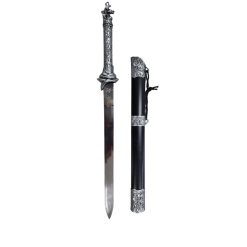 Dragon Katana Sword with Stand – FAS3-10 1Pcs Decorative Sword Black Sheath Grey Handle 46cm