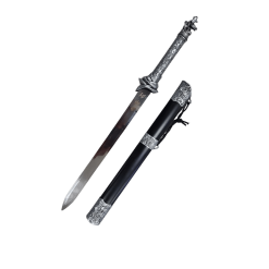 Dragon Katana Sword with Stand – FAS3-10 1Pcs Decorative Sword Black Sheath Grey Handle 46cm