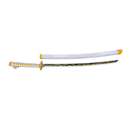 Plastic Training Sword White & Yellow – Fas3-12 Durable Practice Sword for Safe Training
