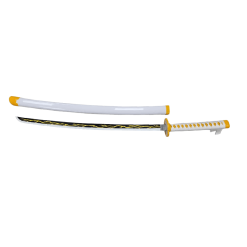 Plastic Training Sword White & Yellow – Fas3-12 Durable Practice Sword for Safe Training