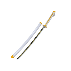 Plastic Training Sword White & Yellow – Fas3-12 Durable Practice Sword for Safe Training