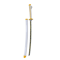 Plastic Training Sword White & Yellow – Fas3-12 Durable Practice Sword for Safe Training