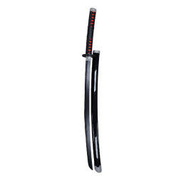 Plastic Training Sword Black & Silver with Red Handle – Fas3-14 Durable Practice Sword for Safe Training