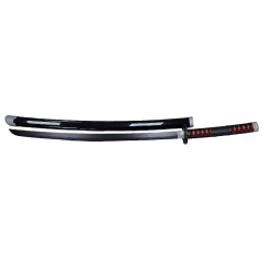 Plastic Training Sword Black & Silver with Red Handle – Fas3-14 Durable Practice Sword for Safe Training