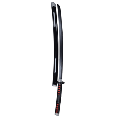 Plastic Training Sword Black & Silver with Red Handle – Fas3-14 Durable Practice Sword for Safe Training