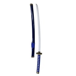 Plastic Training Sword Blue Sheath & Handle – Fas 3-16 Durable Practice Sword for Safe Training
