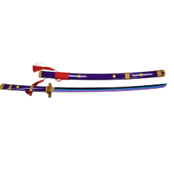 Plastic Training Sword Purple & Red with Yellow Flower – Fas3-17 Practice Sword for Safe Training