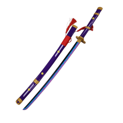 Plastic Training Sword Purple & Red with Yellow Flower – Fas3-17 Practice Sword for Safe Training