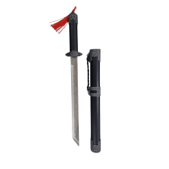 Mini Katana Sword Display with Stand – FAS3-9 1Pcs Small Decorative Katana Black/Grey