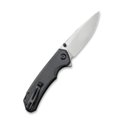 Civivi Brazen Drop Point Folding Knife C2102C – Stonewashed Blade, Black G10 Handle