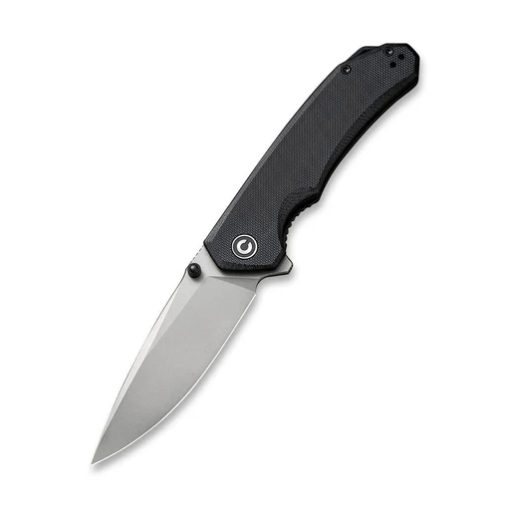 Civivi Brazen Drop Point Folding Knife C2102C – Stonewashed Blade, Black G10 Handle