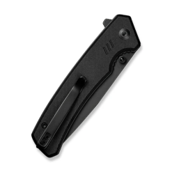 Civivi Merit Folding Knife C24012-1 – Black Stonewashed Drop Point Blade, Black G10 Handle