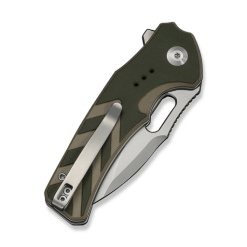 Civivi Vexron Button Lock Knife C24066-2 – Green/Tan G10 Handle