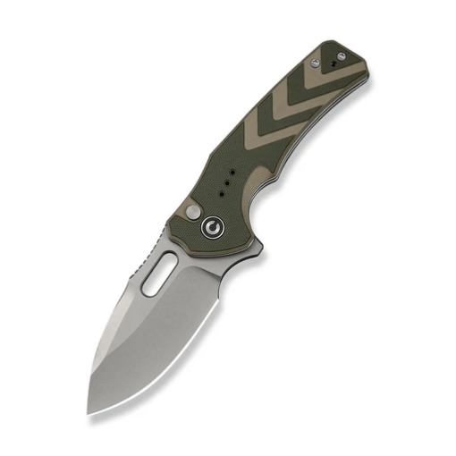Civivi Vexron Button Lock Knife C24066-2 – Green/Tan G10 Handle