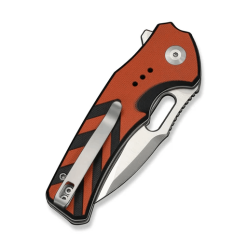 Civivi Vexron Button Lock Knife C24066-3 – Orange/Black G10 Handle