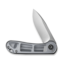 Civivi Elementum Flipper Knife C907A-7 – D2 Satin Drop Point Blade & Clear Lexan Handle