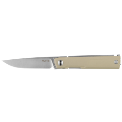 Ruike D712-B Folding Knife – Tan Drop Point Blade, G10 Handle