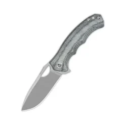QSP Gorilla Liner lock, 14C28N stonewashed, Denim micarta - QS153-B1