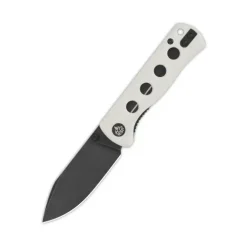 QSP Canary folder Liner lock, 14C28N black stonewashed, White G10 - QS150-G2