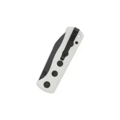 QSP Canary folder Liner lock, 14C28N black stonewashed, White G10 - QS150-G2