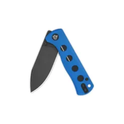 QSP Canary folder Liner lock, 14C28N black stonewashed, Blue G10 - QS150-I2
