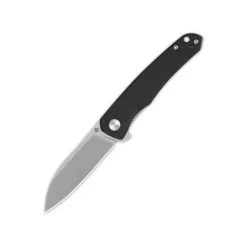 QSP Otter Liner lock, 14C28N stonewashed, Black G10 - QS140-C1