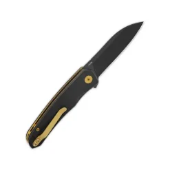 QSP Otter Liner lock, 14C28N black, Black G10 - QS140-C2