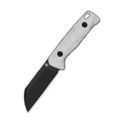 QSP Baby Penguin Fixed blade, 14C28N black stonewash, G10 with aluminum foil, w/ Clip slip - QS130BP-D2