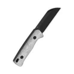 QSP Baby Penguin Fixed blade, 14C28N black stonewash, G10 with aluminum foil, w/ Clip slip - QS130BP-D2