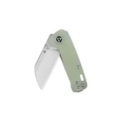 QSP Penguin Mini Liner lock, 14C28N Satin, Jade G10 - QS130XS-F1