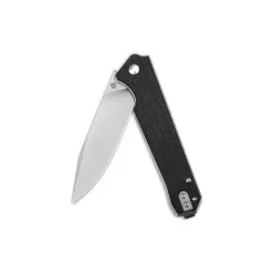 QSP Mamba V2 Liner lock, D2 satin, Black micarta - QS111-G1