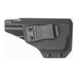 Glock 19 Olight PL Mini 2 Valkyrie IWB, Kydex, 1.5 inch plastic clip, Right Hand, Black-RF-KIG19OPLM2