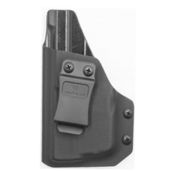 Glock 19 Olight PL Mini 2 Valkyrie IWB, Kydex, 1.5 inch plastic clip, Right Hand, Black-RF-KIG19OPLM2