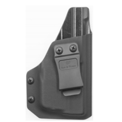 Glock 19 Olight PL Mini 2 Valkyrie IWB, Kydex, 1.5 inch plastic clip, Right Hand, Black-RF-KIG19OPLM2