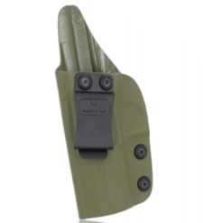 CZ P10C IWB, Kydex, 1.5 inch plastic clip, Right Hand, Army Green-RF-KIP10CAC