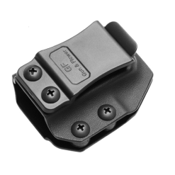 9mm double stack magazines IWB, Kydex, 1.5 inch plastic clip, Right Hand, Black-RF-KMD21