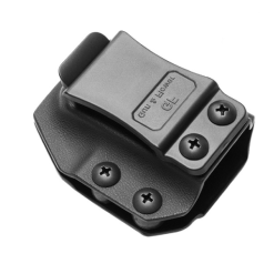 9mm double stack magazines IWB, Kydex, 1.5 inch plastic clip, Right Hand, Black-RF-KMD21
