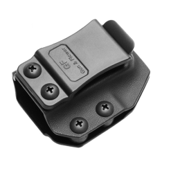 9mm double stack magazines IWB, Kydex, 1.5 inch plastic clip, Right Hand, Black-RF-KMD21