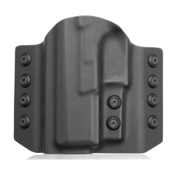 Glock 19 OWB, Kydex, 1.5 inch plastic clip, right hand, black- RF-KOG19A