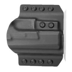 Glock 19 OWB, Kydex, 1.5 inch plastic clip, right hand, black- RF-KOG19A